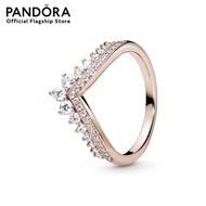 Pandora Rose Princess Wishbone Ring เครื่องประดับ แหวน แหวนโรสโกลด์ สีโรสโกลด์ แหวนสีโรสโกลด์ แหวนเพ