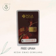 [Kedai Emas Gemilang] 8001137 Maa 1G (A005587) Gold Bar (1.72Cm) (1G) [999 Gold]