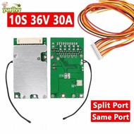 YUEJIPH Lithium Battery Protection Board, Same Port Split Port 36V 30A BMS Protection Board, High Cu