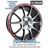 NEW RIM WEDSSPORT TC105N 17 INCHI