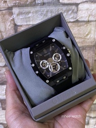 Guess Watch Chronograph ทรงริชาร์ด มิลล์ Black Case Stainless