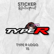 Type R Anime Logo Sticker/waterproof Anime Sticker