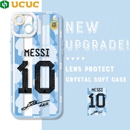 UCUC Cases Casing For iPhone 14 Pro Max 13 Pro Max 13 mini iPhone 12 Pro Max 12 mini 11 Pro Max iPhone 14 Plus iPhone11pro Case Messi Football Team Shockproof Phone Casing Softcase For Boys