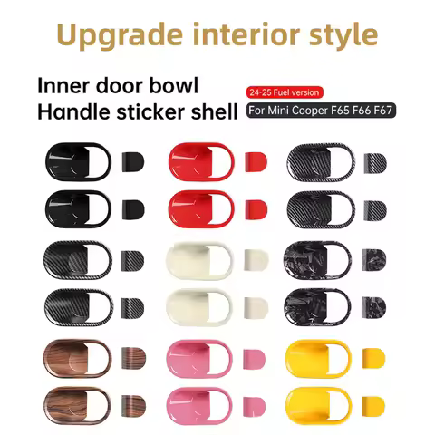 Car Inner Door Handle Bowl Cover Trim Decoration Shell For Mini Cooper F65 F66 F67 2024 2025 Fuel Ve