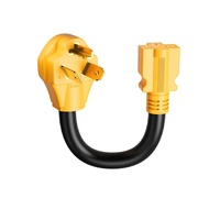 MECMO NEMA 10-30P 30Amp to Dryer Plug to 6-20R T-Blade EV Charger Adapter, 30A 125/250V 3-Prong Drye