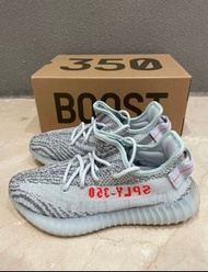 全新特惠adidas originals Yeezy Boost 350 V2 低幫休閒鞋 男女同款 冰藍