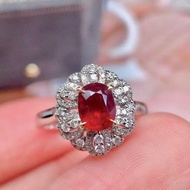 無燒鴿血紅寶石戒指 1.05克拉