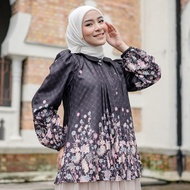 [NEW] Raya Blouse with Floral Motif, Silk Material, Women's Sarimbit Top - Azalea Blouse Kalasiris