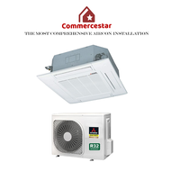 MITSUBISHI HEAVY INDUSTRIES INVERTER R32 CEILING CASSETTE UNIT AIRCON INSTALLATION