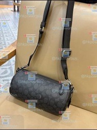 【新品】COACH蔻馳CAH94男士經典標志BARREL斜挎包單肩51 背包 斜孭袋