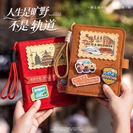 Taoyuan Shipment🎀Travel Stamp Book Loose-leaf National Travel Punch-in Collection Cultural Creative 
