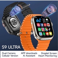 [4G SIM] New S9 ultra smartwatch 4G SIM card dual camera GPS waterproof download app wireless chargi