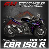 Striping Cbr 150R Facelift 2016-2019 Sticker Cbr 150R Sticker cbr 150 R Rainbow Design AW- 391