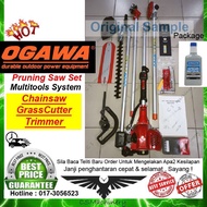 OGAWA / MOOTEC Garden Multitools System(4-in-1 : Brush Cutter in Blade & Cutter Line, Hedge Trimmer,