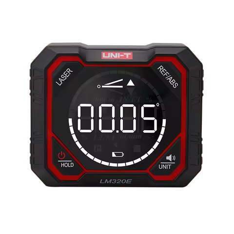 UNI-T LM320D LM320E LM320F Magnetic Inclinometer - Digital Level Protractor with 4 * 90 Degree Ruler