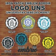 Km-018 Patch Uns Emblem Bordir Logo Almamater Universitas Negeri Surakarta Sebelas Maret Solo - Defa