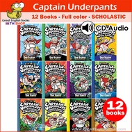 (In Stock) พร้อมส่ง Captain Underpants Full Color Print edition 12 Books Collection