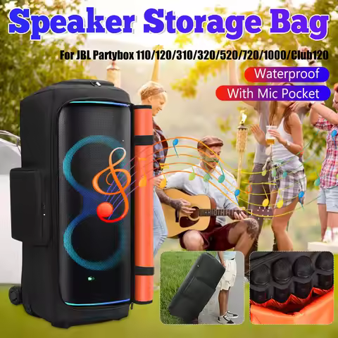Waterproof Speaker Dust Cover for JBL PARTYBOX 520/310/320/720/1000 Speaker Case Padded Speaker Prot