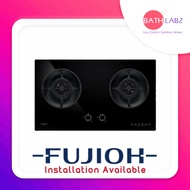 FUJIOH FH-GS6520 SVGL 78CM 2 BURNER GLASS GAS HOB