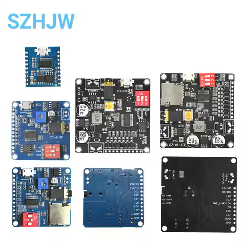 Voice Playback Module MP3 Music Player UART I/O Trigger Amplifier Board DY-SV17F DY-SV5W DY-SV8F DY-