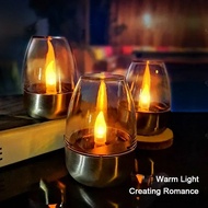 Solar Candle Light Waterproof Outdoor Yard Ambient Night Light