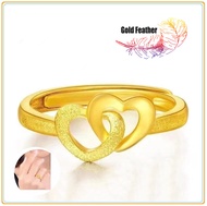 ของแท้ 100% ทองแท้จำนำได้ ทอง 96.5 แหวนทอง24kแท้ แหวนทอง แหวนทองแท้ 1บาท  Adjustable size ring ชุบเศษทองแท้ ทองไมครอน แหวนทองไม่ลอก แหวนคู่ แหวนทองเหลืองแท้ แหวนมงคลนำโชค ของขวัญหมั้น สินค้าขายดี ring for women แหวนวินเทจ แหวนทองครึ่งสลึง