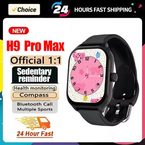 H9 Pro Max New Smart Watch 2.01-inch HD Display Bluetooth Call Message Alert Sports Mode Smartwatch 