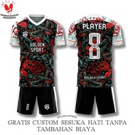 JERSEY FUTSAL SEPAK BOLA FULL PRINTING BEBAS CUSTOM NAMA LOGO DAN NOMOR / BAJU BOLA / BADMINTON / VO