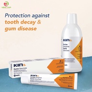 Combo kem đánh răng Kin B5 125ml và nước súc miệng Kin B5 500ml