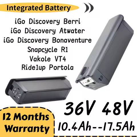 IGO DISCOVERY Berri Atwater Bonaventure 48V 10.4Ah 12Ah 14Ah Ebike Battery for Snapcycle R1 Vakole V
