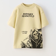 KREACTIVE T-Shirt AVENGED SEVENFOLD Life Is But a Dream Looking Inside Beige Oversize Tee A7X - Over