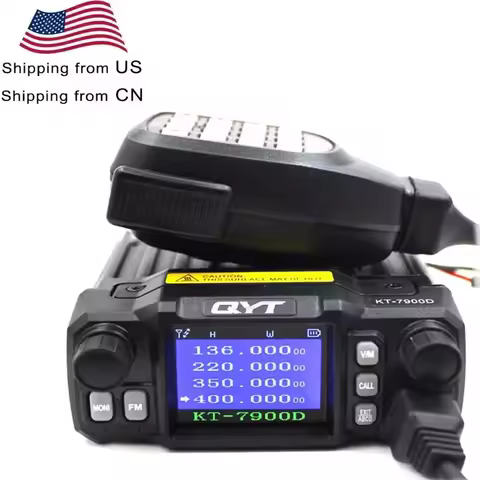Mobile Radio QYT KT-7900D Original 144_220_350_440MHZ 4 BANDS FM TRANSCEIVER QYT KT-7900D 25W QUAD B
