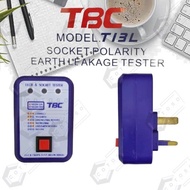 TBC SOCKET POLARITY EARTH LEAKAGE TESTER ( PLUG TESTER )