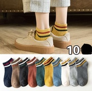 Set 10 Đôi Tất Vớ Nữ Ngắn Cổ Kẻ SS2