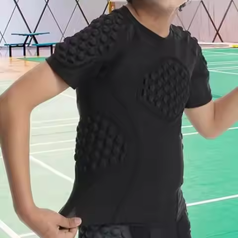 Youth Boys Football Rib Protector Football Youth Rib Protection Shirt Heart Sternum Shoulder Protect