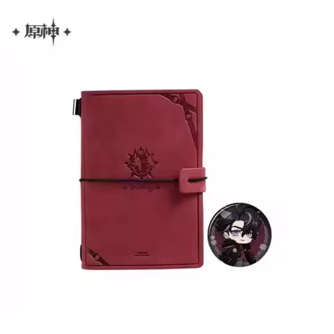 Sunsyea Official Genshin Impact Merch From miHoYo Wriothesley Theme Series Badge Notebook Set