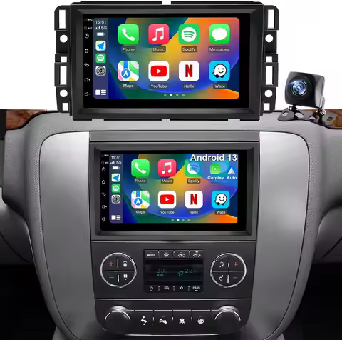 5G WiFi Upgrade Car Radio for GMC Sierra 1500 2007-2013, Chevy Silverado 1500, Yukon Tahoe, Acadia E