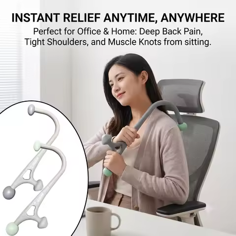 Flexi Bar Massage Cane Multifunctional Trigger Point Ergonomic PP Material Portable Fitness Tool for