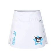 YONEX Tennis Skirt Women's Sports Short Skirt Quick drying Badminton Tennis Pants Skirt High Waist Fitness Running Marathon Half Body Tennis Dress Cotton Skirt Elastic Skirt