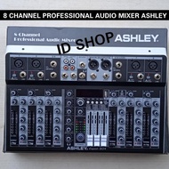 Asli Mixer Audio Professional Ashley 8 Channel 4 Mono+4 Stereo+Mic