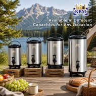 12L, 14L, 16L and 18L KBM Stainless Steel Milk Tea Barrel For Event, Barista, Bartending Equipments