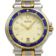Gucci GUCCI Watch 9700M Stainless Steel x Gold Plated Ivory Quartz Analog Display Ivory Dial Unisex