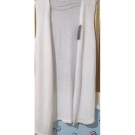 Sleeveless cardigan outer bolero