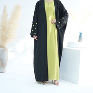 Ramadan Dubai Cardigan Abaya Embroidery maxi dress Islam Arab robe Women Wea Abaya Cloak Muslim abay