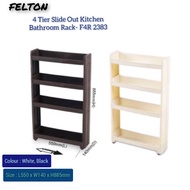 【Ready Stock】4 Tier Slide Out Kitchen Bathroom Rack- F4R 2383