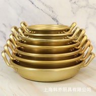 AT-🎇Korean Style Ramen Pot Instant Noodle Pot Thick Yellow an Aluminum Pot South Korea Imported Hot Pot No Light Instant