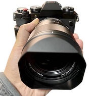 for Viltrox 27mm F1.2 Pro 56mm F1.2 Pro Bayonet Metal Square Lens Hood With Free Metal Hood Cap