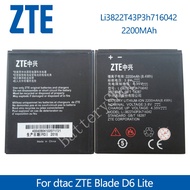 แบตเตอรี่ Li3822T43P3h716042 dtac ZTE Blade D6 Lite 2200MAh 4.35V