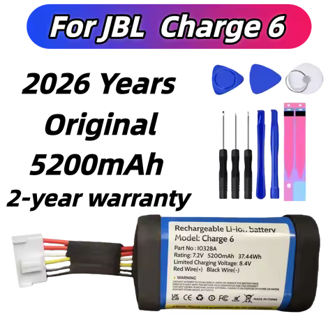 2026 Years 100% Original High Quality Speaker 5000mAh Battery For JBL Charge 6 Charge6 Bluetooth Bat