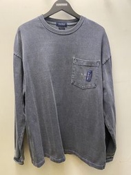 ［不議價，只限順豐到付］NAUTICA JP PIGMENT DYED “TOO HEAVY” JERSEY POCKET L/S TEE   （Non Wtaps descendant neighb